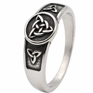 TRIQUETRA WĘZEŁ CELTYCKI OBRĄCZKA SIŁA SREBRNA MĘSKA STAL SZLACHETNA