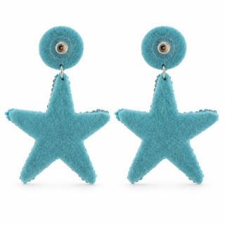 DŁUGIE DUŻE KOLCZYKI ROZGWIAZDY ROZGWIAZDA STARFISH KORALIKI PEREŁKI LATO